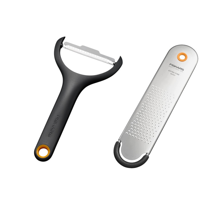 Fiskars Kuchyňská sada Struhadlo jemné očka Škrabka na zeleniny