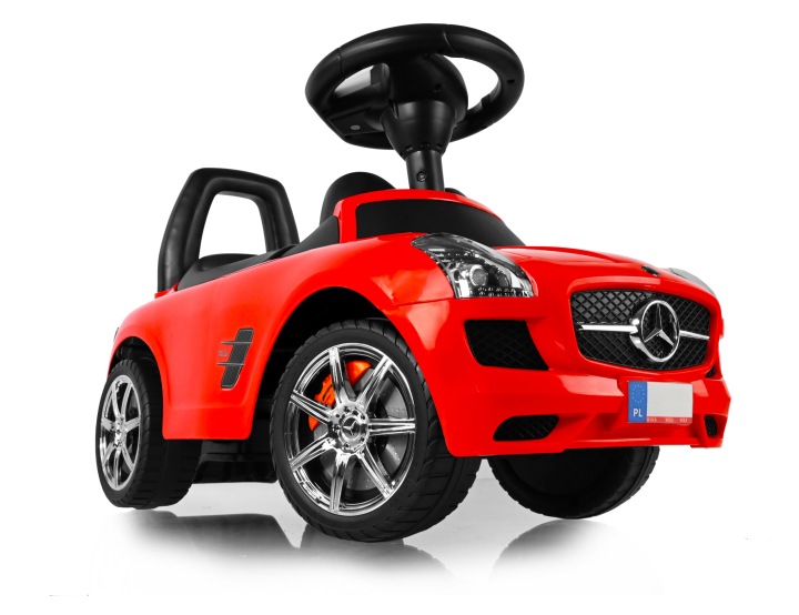 Каталка Mercedes SLS AMG Каталка Для Дитини Спинка Відсік Червоний — фото 9