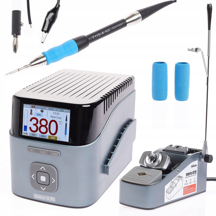 Přesná Pájecí Stanice Aixun T405 S Držákem T115 A Hrotem K030