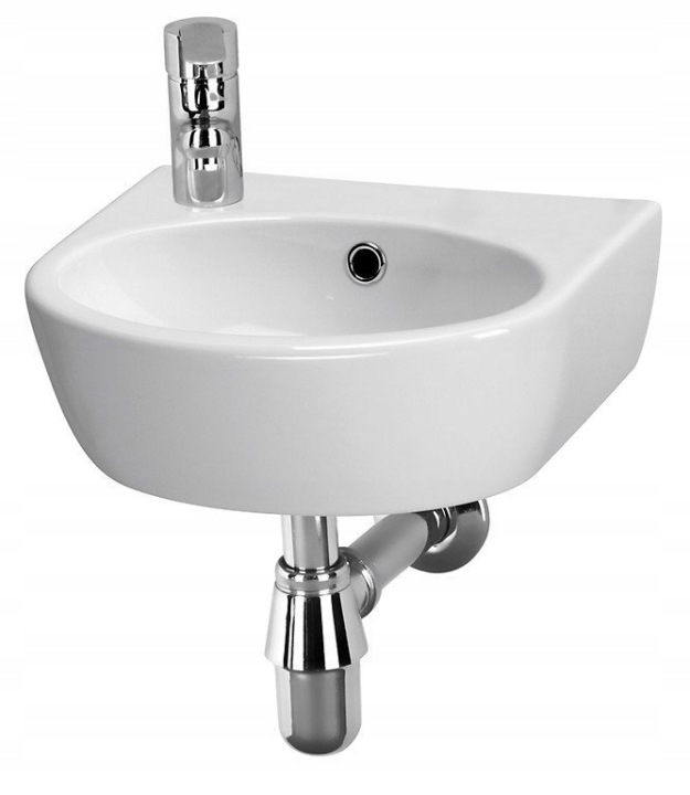 Závěsné keramické umyvadlo Parva 40 cm, levé
