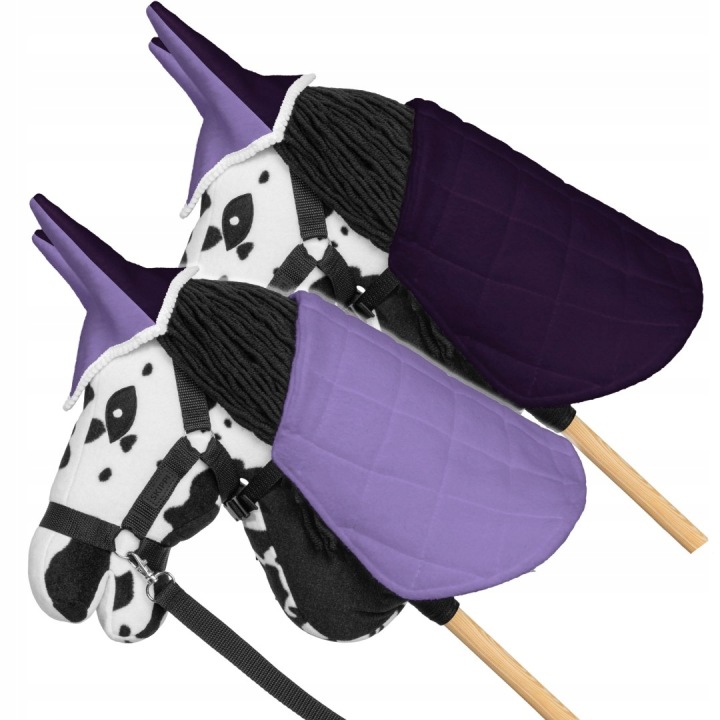 Набір Skippi - Hobby Horse Karo - строкатий - Попона вересковий - Недоуздок блакитний — фото 4