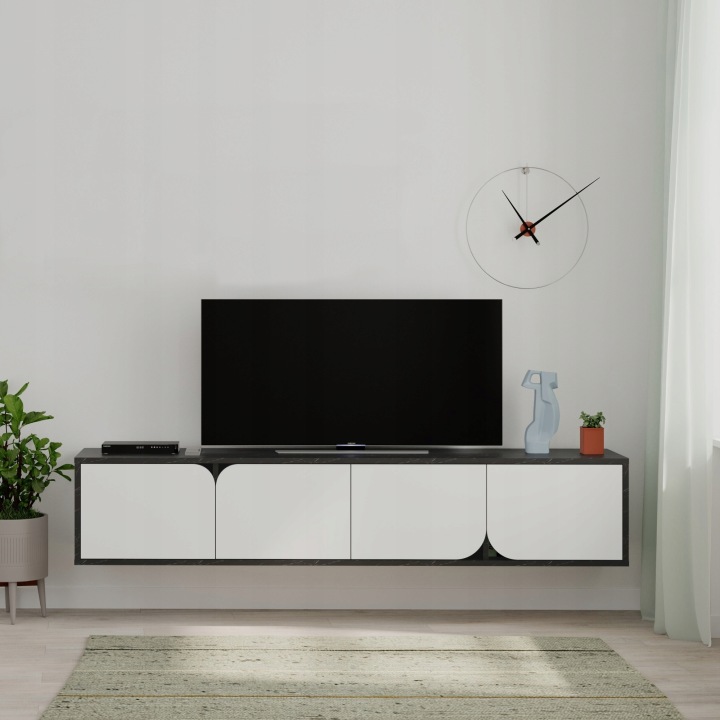 Televizní stolek Houseland Spark bendir/bílý