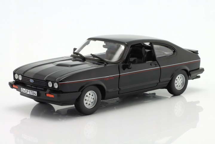 Ford capri 1600 gt чорний 1:24 bburago — фото 2
