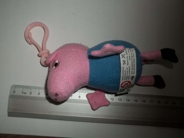 М'яка іграшка Beanie Babies Peppa Pig George підвіска TY — фото 3