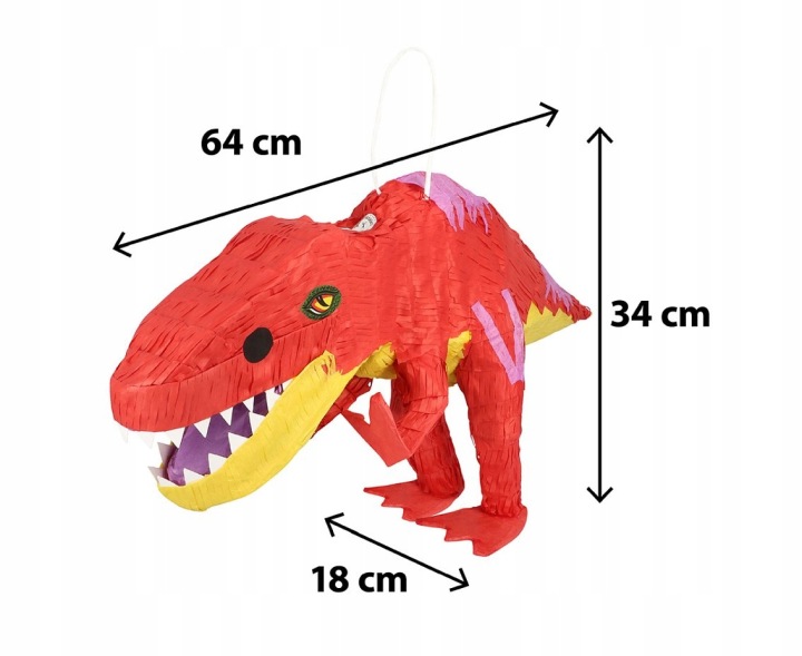 Піньята на день народження T-REX динозавр день народження для дітей на день народження піньята — фото 3