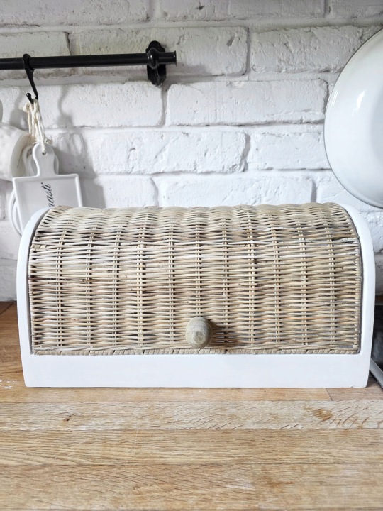 Ratanovo-dřevěný chlebník Hampton Bread Rattan Dřevo SweetLittleHome