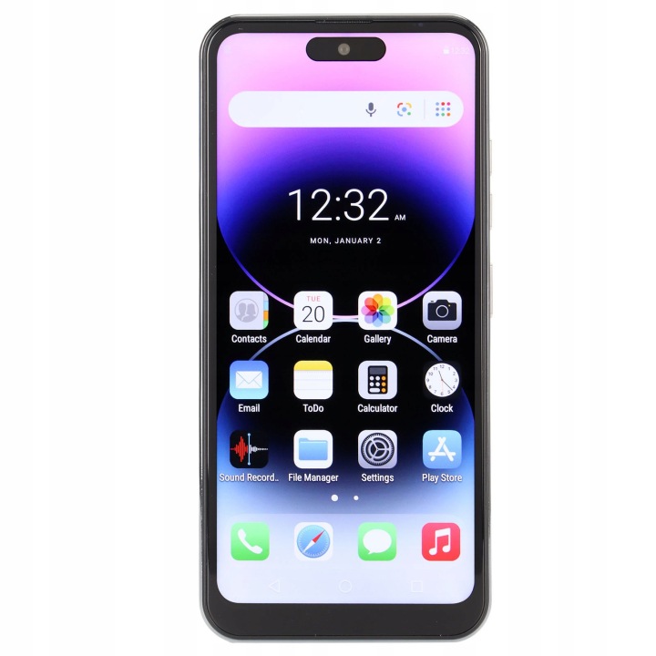 Unblocki обличчя смартфон ультра тонкий RAM 8 ГБ 256 ГБ розм. 8MP 24MP лм