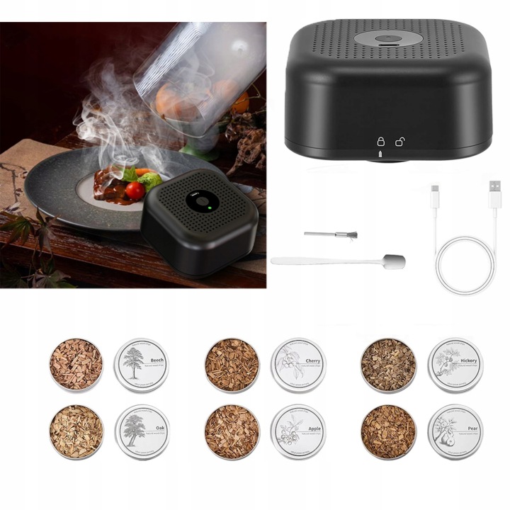 Sada na uzení Whisky elektrický smoker Dárek pro chlapa a chlapce