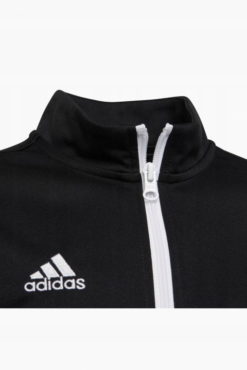Кофта Хлоп'яча Тренувальна На блискавці Adidas Entrada Фізкультуру Чорна р. 176 см — фото 3