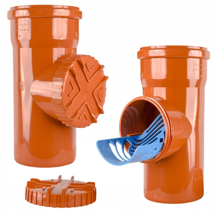 Čistič Okapů Se Sítkem 160 MM Oranžový Aquer, Vysoká Kvalita