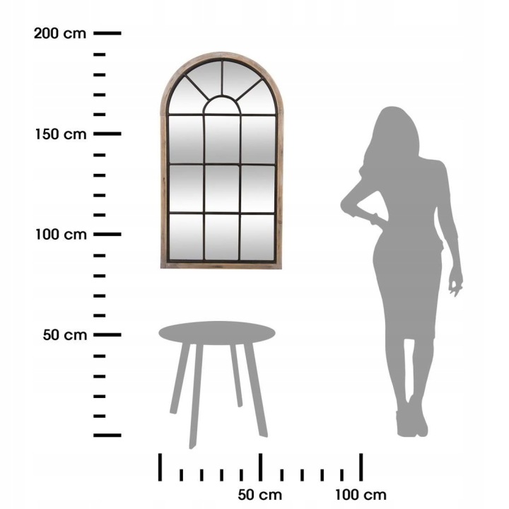 Ozdobne lustro lusterko do przedpokoju ścienne Szerokość 600 mm