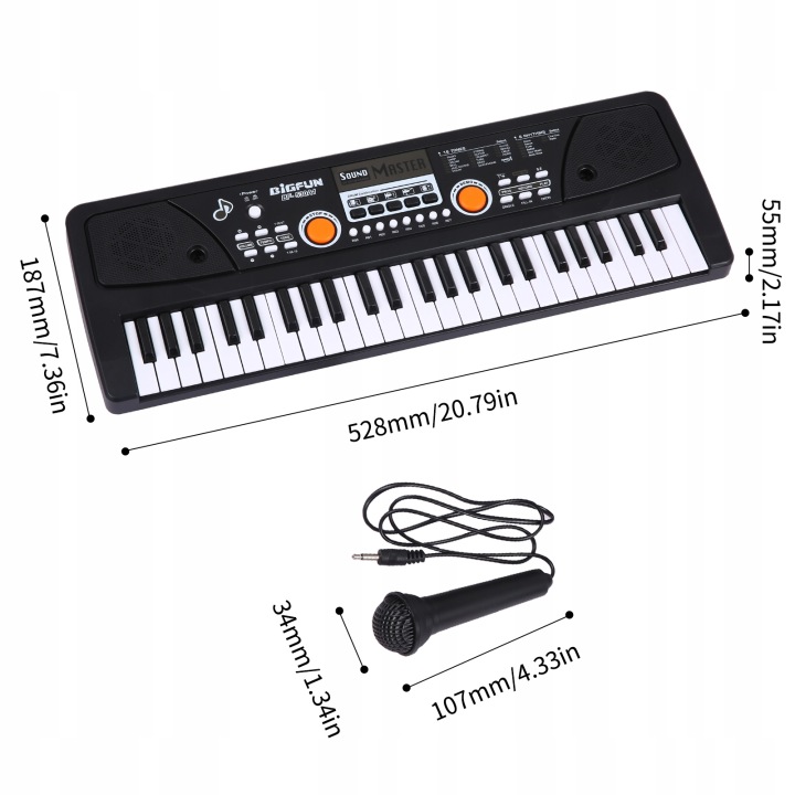 BIGFUN 49 клавіш USB Органи електронні Піаніно електричне для 8 л — фото 4