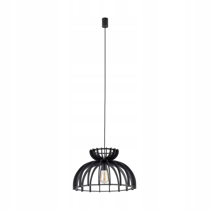 Černá závěsná lampa Kymi s moderním designem nad jídelní stůl Nowodvorski