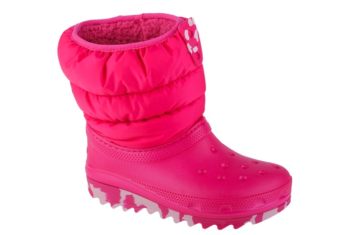 Взуття зимове для дітей Crocs Classic neo Puff рожевий — фото 2