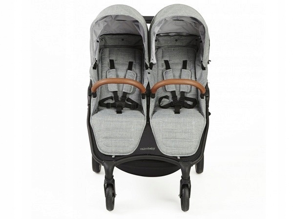 Valco Baby Snap Duo Trend Sport - для двійні візок прогулянковий | Сірий Меланж — фото 2