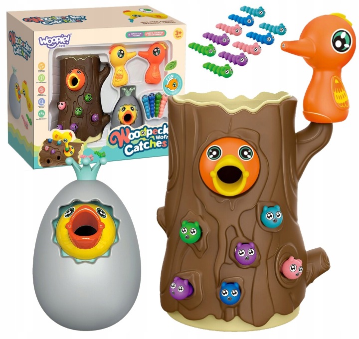 GRA MAGNETYCZNA NAKARM PTASZKA ZŁAP ROBAKA WOOPIE