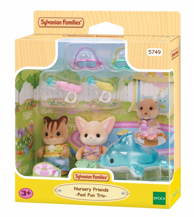 Sylvanian Families - Гра в Басейні Baby Trio - 5749 — фото 3