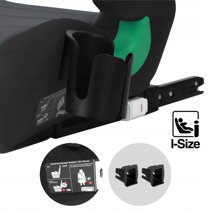 Автокрісло 15-36 кг isofix TULANO чорний бустер сидіння — фото 15