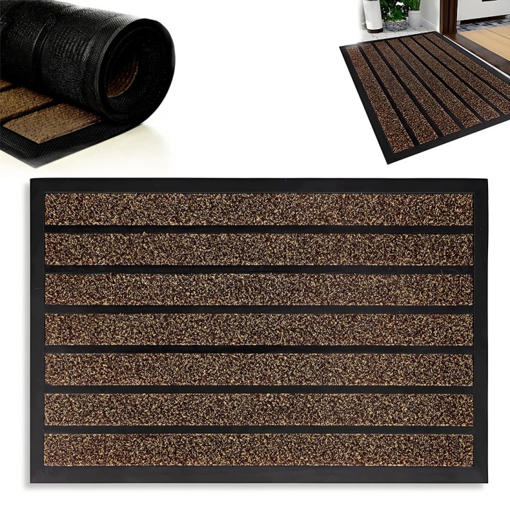 Vnější Stěrač Pod Dveře 60 x 90 Podložka Do Bot Velká Hnědá
