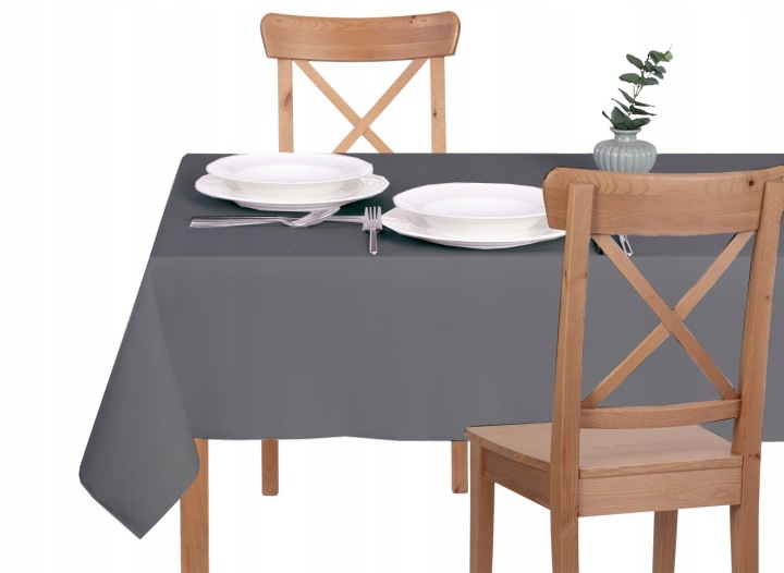 Ubrus Odolný Vůči Skvrnám – 160X310 – Solid Tmavě Šedý