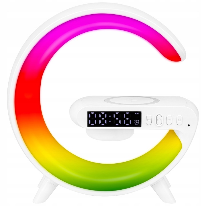 Лампа Настільна LED RGB Нічна Будильник Колонка Регульована Шкільна На Письмовий стіл — фото 2