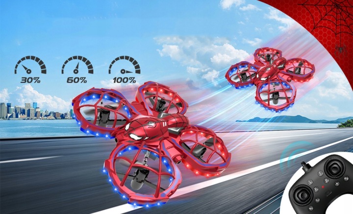 MINI DRON QUADROCOPTER дистанційно керований компактний місткий для акумуляторів