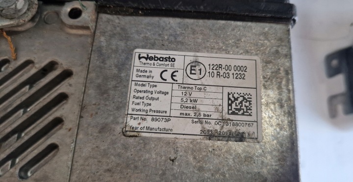 COMPLETE WEBSTO OE 89073P WITH TEROWNIK OE 9019509B NISSAN X-TRAIL T-31 11