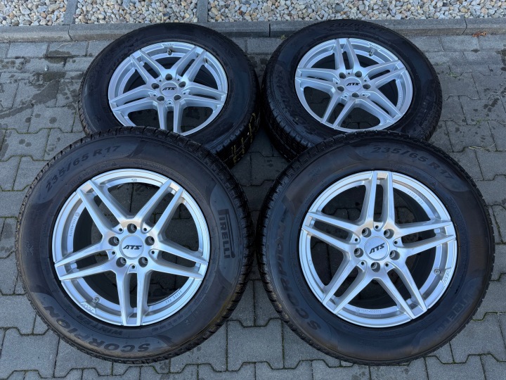 disky ATS 17 7.5j 5x112 gumy PIRELLI 235/65/17 22r AUDI Q5 MERCEDES GLC