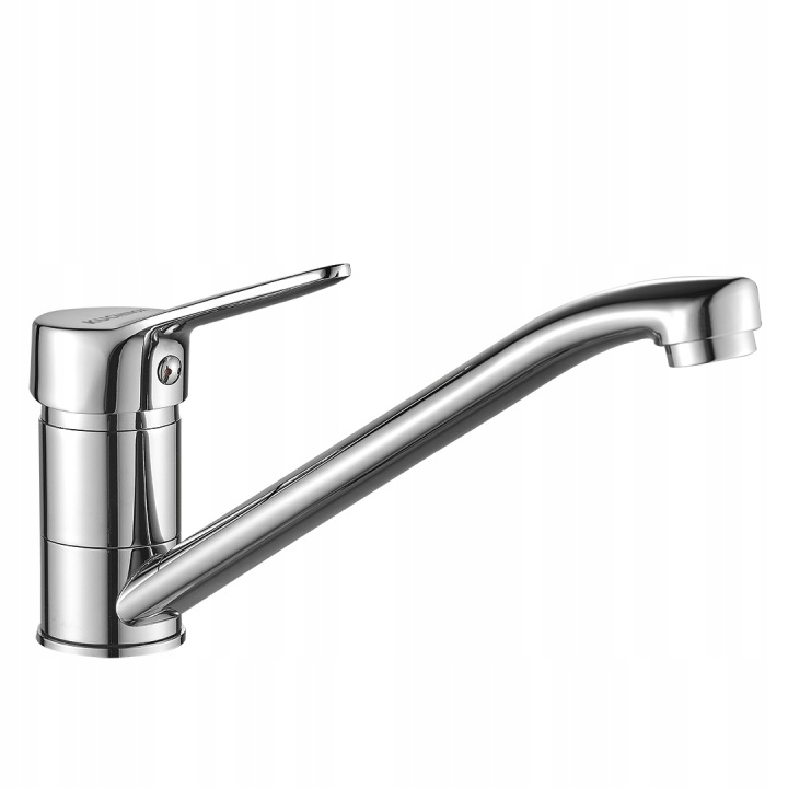 Kuchyňská baterie Tibi, chromovaná, stojící s pohyblivým výtokem, 127 mm