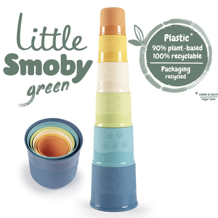 SMOBY LITTLE GREEN PIRAMIDKA UKŁADANKA MONTESSORI Bohater brak