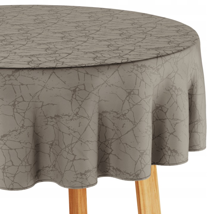 Ubrus odolný proti skvrnám Filumi Cappuccino 150x150 Kolo