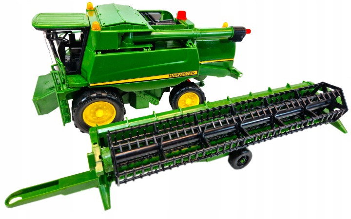 JOHN DEERE T670 великий комбайн зерновий рухомі елементи привід трактор іграшка — фото 8