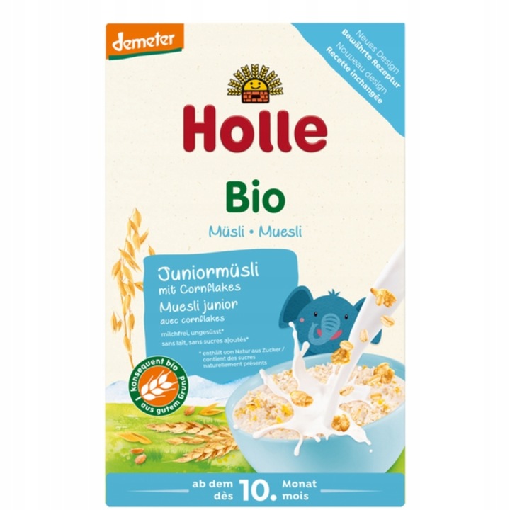 Holle Біо кашка Junior мюслі з Кукурудза Flakes 10 міс.+ — фото 4