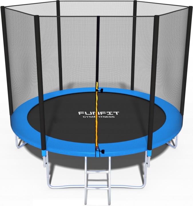 Батут садовий для дітей 252 см FUNFIT з сіткою зовнішньою 8ft — фото 8