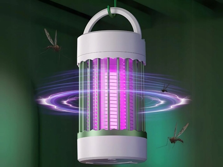 Лампа інсектицидна UV LED від комарів мухи комахи портативна на акумулятор USB — фото 2