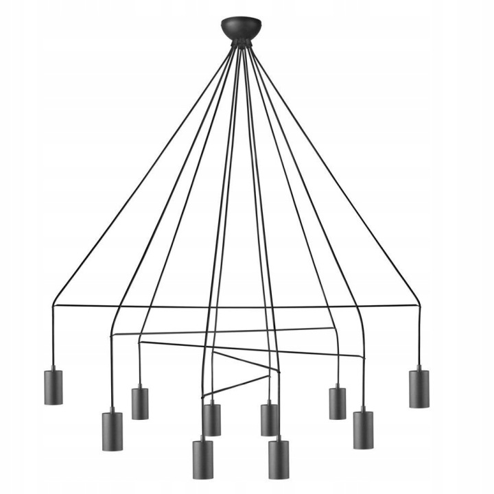 Závěsná lampa Imbria Černá Industriální nad stůl Nowodvorski