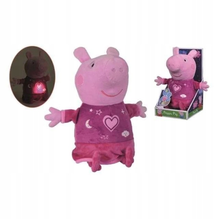 SIMBA Свинка Peppa М'яка іграшка Колискова Лампа LED Авто 30min 25 см 0 міс.+ — фото 7