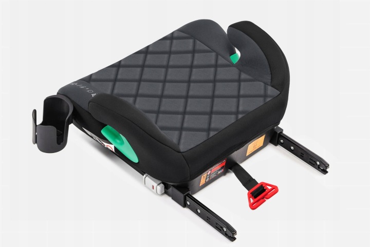 Автокрісло підкладка сидіння з ISOFIX чорно-сірий стьобаний R129 — фото 4
