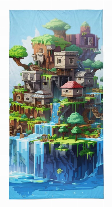 Рушник банний пляжний 70x140 MINECRAFT піксель