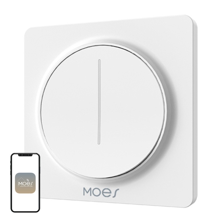 Stmívač Moes Zs-sy-eud-wh ZigBee (bílý)