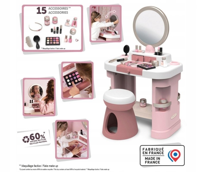 Туалетний столик SMOBY з дзеркалом MY BEAUTY DRESSING стіл — фото 2
