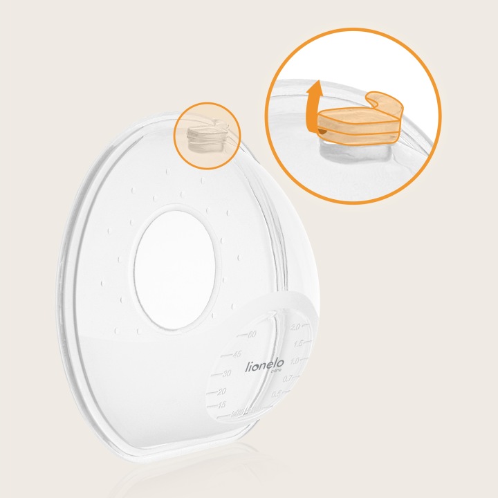 Колектор для молока Мушлі Лактаційні HANDS-FREE 2x60 мл Lionelo Milky Simple — фото 5