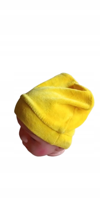 Czapka noworodek welur — zdjęcie 2