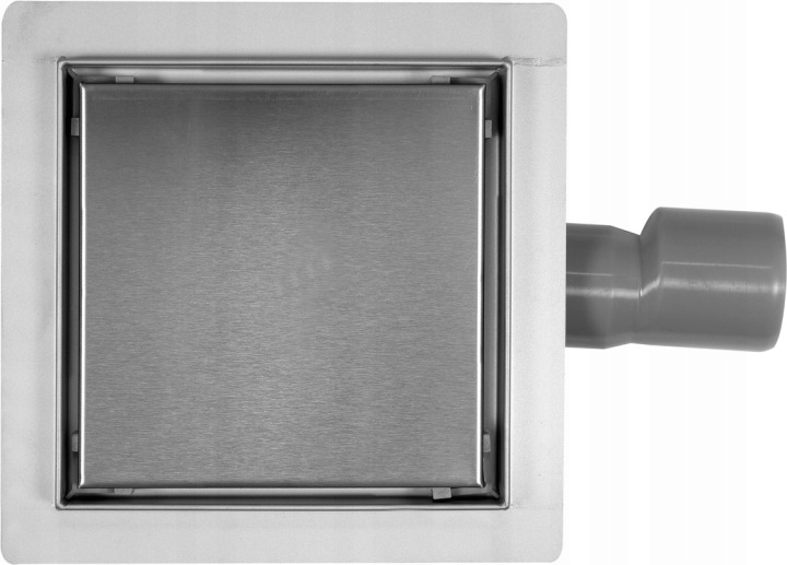 Lineární Odtok Fala Quad Čtvercový 25x25 cm Wet Dry Průměr 40 mm