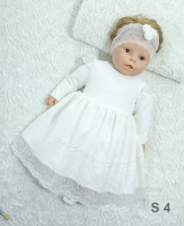 Вершкова Сукня Для Хрещення для дівчинки S 4 56 Angelino