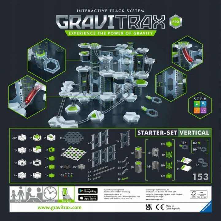 Ravensburger GraviTrax Pro Стартовий Вертикальний Конструктор — фото 3