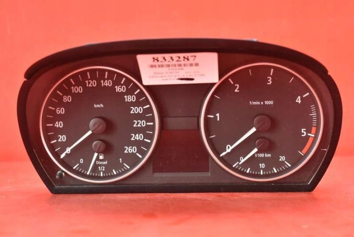 INSTRUMENTS TACHYMÈTRE COMPTE TOURS HORLOGE MONTRE TABLEAU BORD EU 6974659 BMW E90 E91 2.0 D 163 KM 04-10