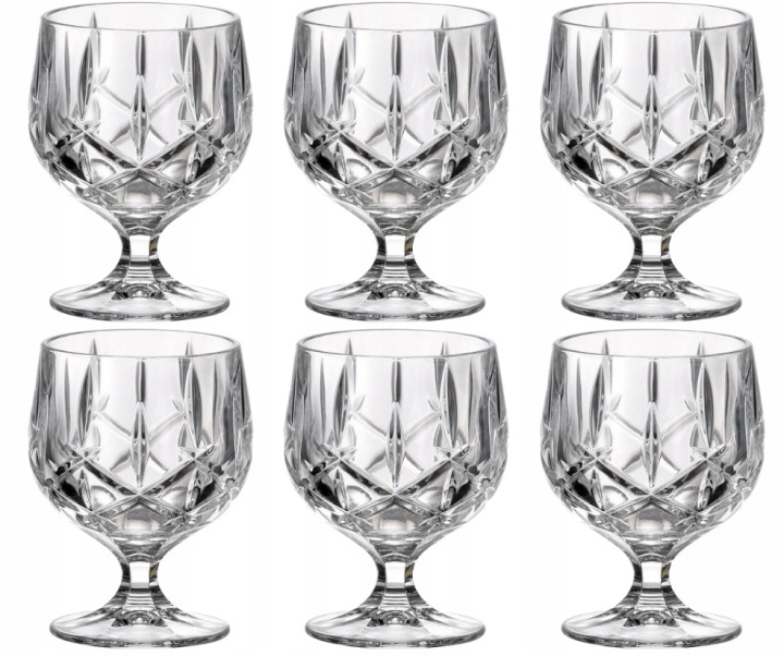 Skleničky na brandy sada 6 Ks komplet na koňak 250 ml Sheffield Bohemia
