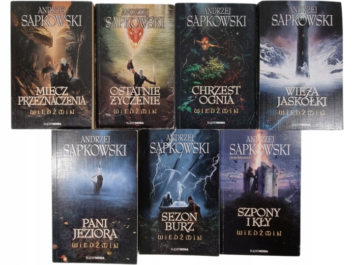 Zdjęcie egzemplarza: Wiedźmin / zestaw 7 książek / Andrzej Sapkowski