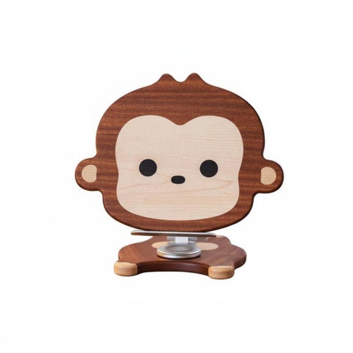 primateShaped Perusing Стійка Cute Creature Дизайн Multi Венге+maple Monkey